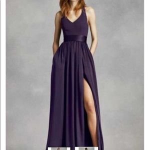 Deep purple formal gown